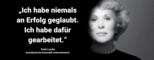 Estée Lauder spricht über Erfolg