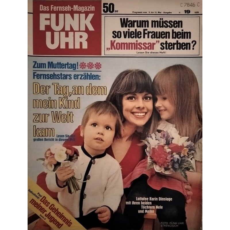 Die erste Lottofee Karin Dinslage mit ihren zwei Töchtern